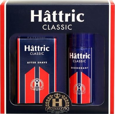 Hattric Classic Geschenkset After Shave 100 ml + Deo Spray 150 ml NEU OVP