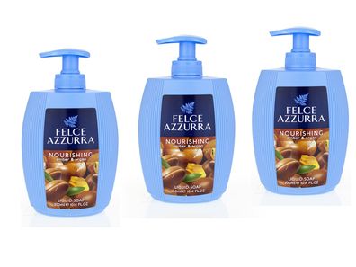 Paglieri Felce Azzurra Nutriente Ambra e Argan Flüssigseife 3x 300 ml