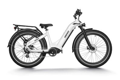 E-Bike Himiway Zebra Step-Thru - elektrisches All Terrain Fatbike - E-Fahrrad - weiß