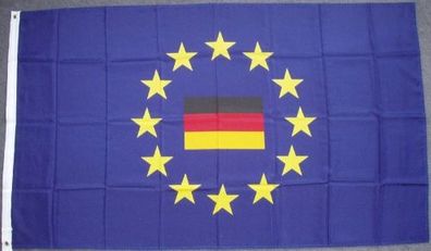 flaggenmeer® Flagge Europa mit Deutschlandflagge 80 g/ m²