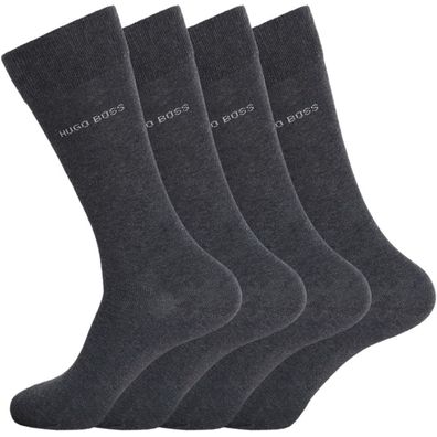 Hugo Boss Herren Socken Business Strümpfe Grau 2 Paar Größe 40-46 Baumwolle
