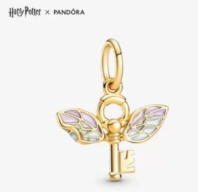 Pandora Harry Potter, Geflügelter Schlüssel Anhänger 925 Sterling-Silber