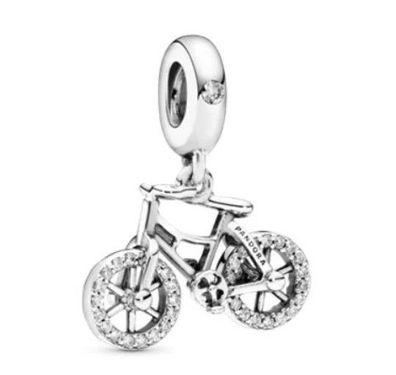 Pandora Charm-Anhänger "Brilliant Bicycle" 925 Sterling-Silber