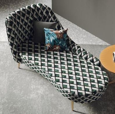 Textil Chaise Lounge Liege Polster Liegen Sofa Relax Chaiselounge Club Möbel Neu