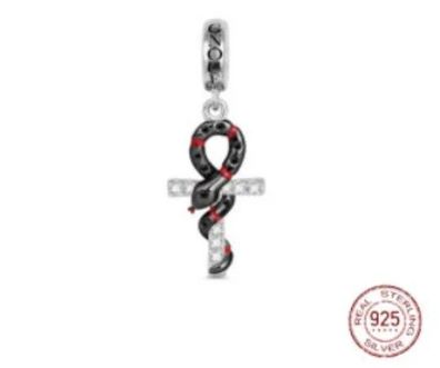 Charms Anhänger Charm kompatibel für Pandora 925 Sterling Silber Kreuz