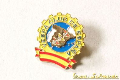 VESPA Pin / Anstecker "Club de España" - V50 GL PK Spanien Klub Piaggio Retro