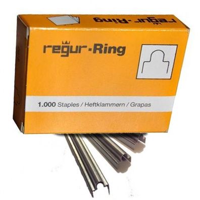 REGUR Ring 26/8 mm Ringösenklammern - 1.000 Tackerklammern zum Heften von Brosch