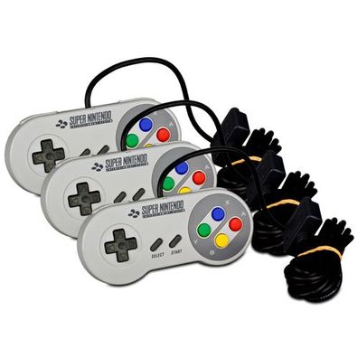 3 Original SNES - SUPER Nintendo Controller - ohne Versand