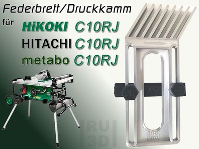 Federbrett Druckkamm für metabo + Hikoki + Hitachi C10CRJ Tischkreissäge