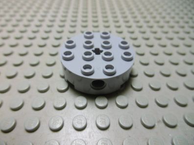 Lego 1 Rundstein 4x4 neuhellgrau Nummer 6222
