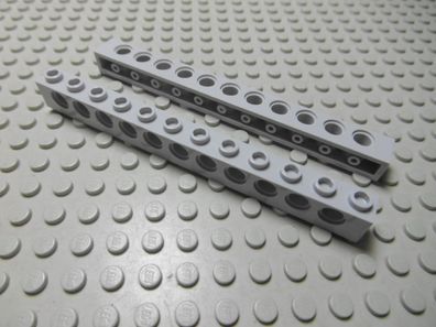 Lego Technic 2 Lochsteine 1x12 neuhellgrau Nummer 3895
