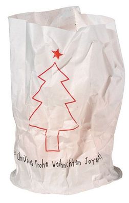 Weihnachts Papierlicht Karte Tannenbaum Weihnachtskarte mit Lichttüte