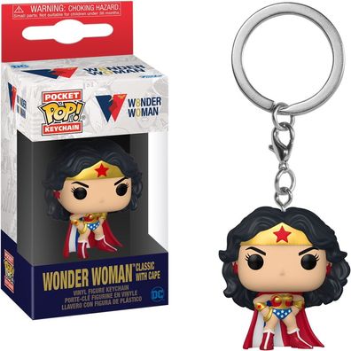 Wonder Woman Classic with Cape - Schlüsselanhänger Funko Pocket POP! Keychain