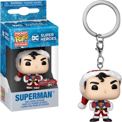 DC Super Heroes - Superman Holiday Special Edition - Schlüsselanhänger Funko Poc