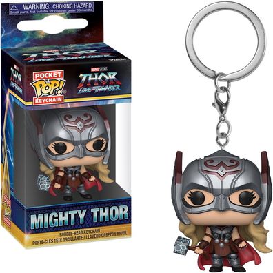 Marvel Thor Love and Thunder - Mighty Thor - Schlüsselanhänger Funko Pocket POP