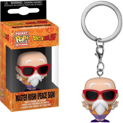 Dragon Ball Z - Master Roshi (Peace Sign) - Schlüsselanhänger Funko Pocket POP!