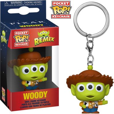 Disney Pixar Alien Remix - Woody - Schlüsselanhänger Funko Pocket POP! Keychain