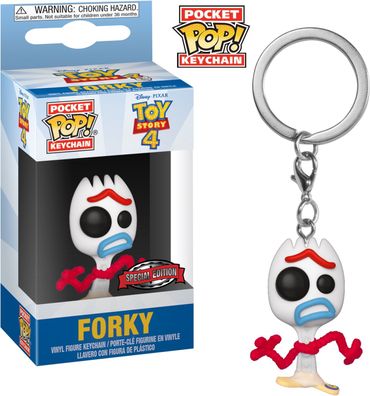 Disney Pixar Toy Story 4 - Forky Special Edition- Schlüsselanhänger Funko Pocke