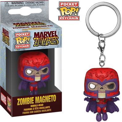 Marvel Zombies - Zombie Magneto - Schlüsselanhänger Funko Pocket POP! Keychain
