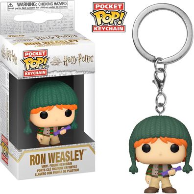Harry Potter - Ron Weasley (Holiday) - Schlüsselanhänger Funko Pocket POP! Keych