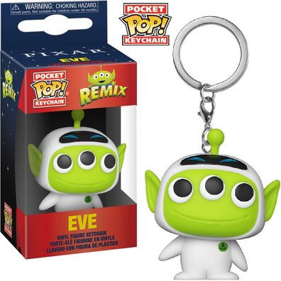 Pixar Alien Remix - Eve - Schlüsselanhänger Funko Pocket POP! Keychain