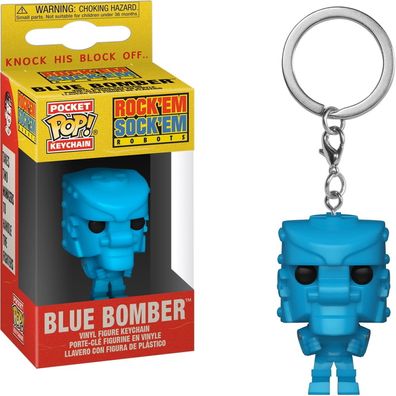 Rock'Em Sock'Em Robots - Blue Bomber - Schlüsselanhänger Funko Pocket POP! Keyc