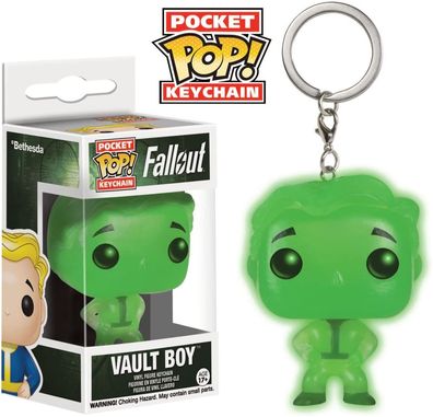 Fallout - Vault Boy Glow in the Dark - Schlüsselanhänger Funko Pocket POP! Keyc