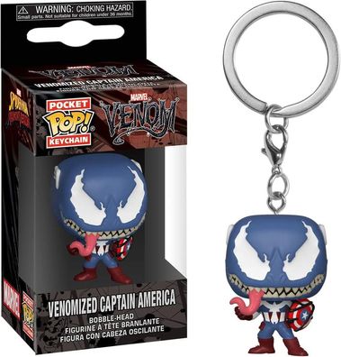 Marvel Venom - Venomized Captain America - Schlüsselanhänger Funko Pocket POP!