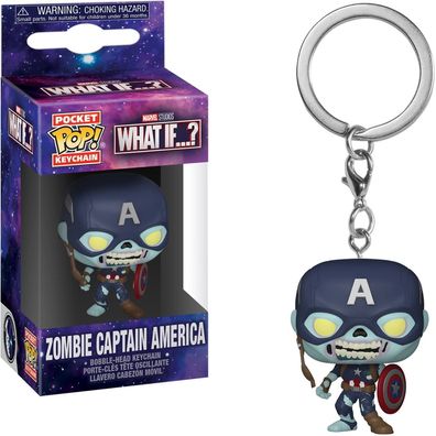 What If &hellip; ? - Zombie Captain America - Schlüsselanhänger Funko Pocket POP!