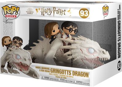 Harry Potter - Gringotts Dragon Harry, Hermion, & Ron Riding 93 - Funko Pop! - V