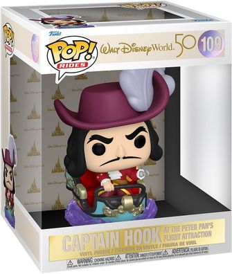 Disney World 50th Captain Hook at the Peter Pan's Flight Attraction 109 - Funko