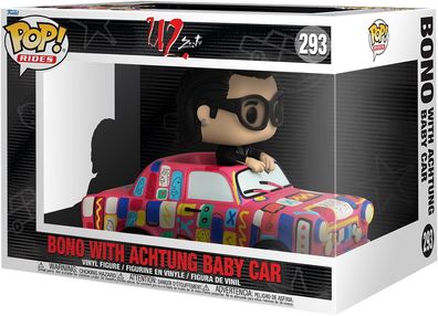 U2 Zoo TV - Bono With Achtung Baby Car 293 - Funko Pop! Rides Vinyl Figur