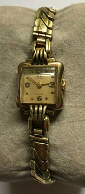 Kano 15 Rubis Vintage Uhr Damen - Handaufzug - Werk läuft einwandfrei
