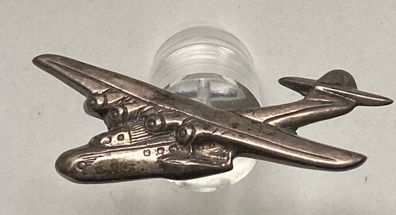 Brosche - Propellermaschine um 1930 - Silber geprüft, mind. 800er - selten