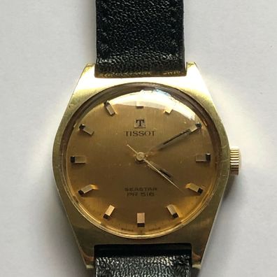 Tissot - Seastar PR 516 - Armbanduhr um 1970 - Herren - läuft Einwandfrei