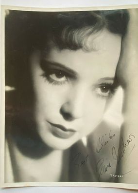 Jessie Matthews - Film - original Autogramm - Größe 25 x 20 cm