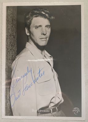 Burt Lancaster - Film - original Autogramm - Größe 15 x 10 cm
