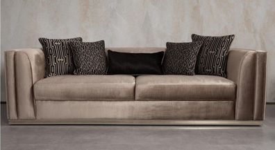 Sofa 3 Sitzer Couch Holz möbel Wohnzimmermöbel Sofas Couch italienischer Stil