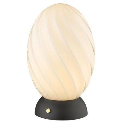 Halo Design No. 739424 Tischleuchte Twist Egg Opal Schwarz 15cm