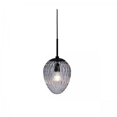 Halo Design No. 738717 Pendelleuchte Woods Rauchglas Schwarz 20cm