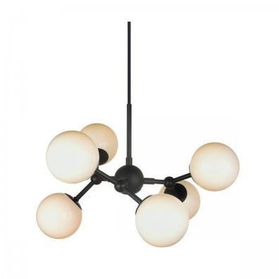 Halo Design No. 736546 LED Pendelleuchte ATOM by E. Patton Schwarz Opal glänzend Ø 45