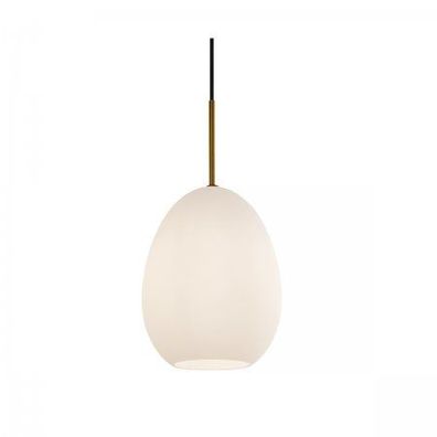 Halo Design No. 739905 Pendelleuchte Bodø Opal Messing gebürstet 20cm