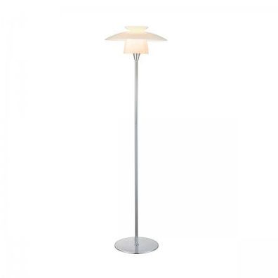 Halo Design No. 733699 Stehleuchte Scandinavia Opal Chrom Ø 40cm H146cm