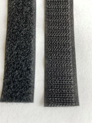 Kabelbinder Klettband Klettverschluss Meterware schwarz
