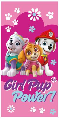 Paw Patrol Girl Pup Power Skye Everest Marshall Kinder Handtuch Badetuch Strandt