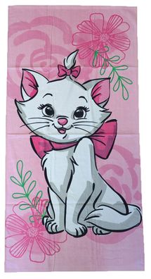 Disney Aristocats Marie Cat "Pink Flower" Duschtuch Handtuch Badetuch pink mit K