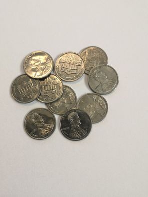10 x 1 Gramm 999 Tantal Tantalum Münze USA Penny Edelmetall Seltene Erden