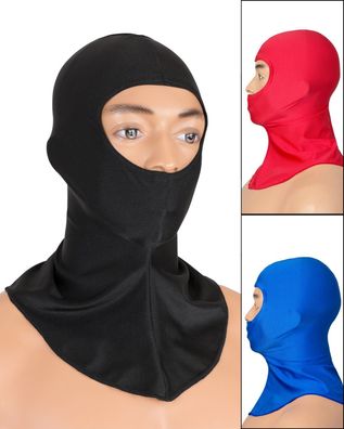 Sturmhaube Öffnung für Augen + Nase Kopfhaube Maske elastisch stretch shiny