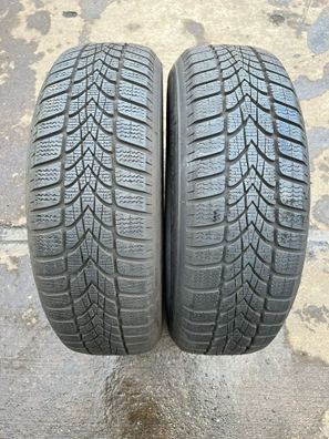 2x Winterreifen 195/65 R16 92H Dunlop SP Winter Sport 4D * DOT14 6,6-7,2mm