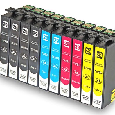 10 D&C Tinten für Epson Expression Home XP340 Series Druckerpatronen kompatibel ...